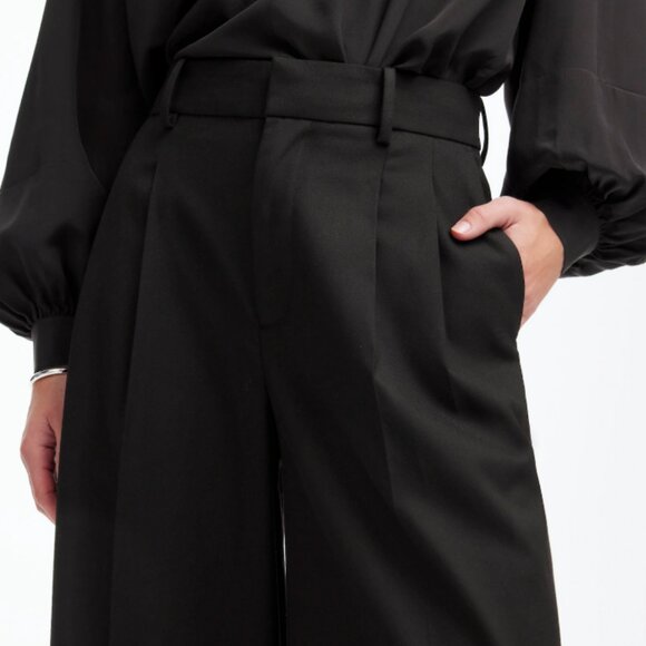 Madewell The Harlow Superwide-Leg Trouser in Brushed Twill - Picture 3 of 7